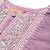 Women floral yoke design regular thread work kurta with trousers & dupatta