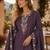 Wine simar with embroidery multi & zarkhan work readymade plazzo suit