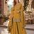 Mustard simar with embroidery multi & zarkhan work readymade plazzo suit