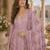 Rani-pink chinon readymade suit with embroidery sequence work