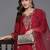 Women floral embroidered regular kurta with trousers & with dupatta
