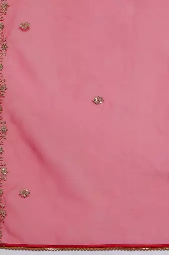 Women floral embroidered regular kurta with trousers & with dupatta