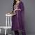 Women floral yoke design regular sequinned kurta with trousers & dupatta