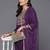 Women floral yoke design regular sequinned kurta with trousers & dupatta