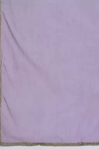 Women floral yoke design regular sequinned kurta with trousers & dupatta