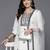Women embroidered regular thread work kurta with trousers & dupatta