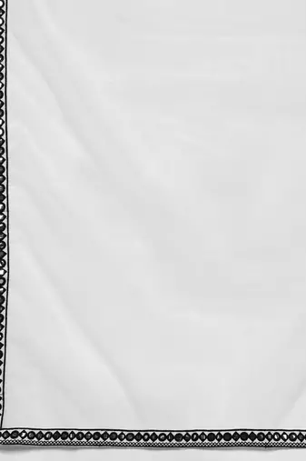 Women embroidered regular thread work kurta with trousers & dupatta