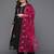 Women floral embroidered regular thread work kurta with trousers & with dupatta