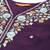 Women floral yoke design regular thread work kurta with trousers & dupatta