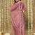 Yoke design regular thread work kurta with trousers & with dupatta