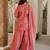 Rani pink cambric cotton printed kurti farsi salwar dupatta set