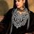 Floral yoke design regular thread work kurta with trousers & dupatta