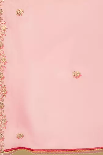 Ethnic motifs embroidered thread work kurta with trousers & dupatta