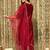 Ethnic motifs embroidered thread work kurta with trousers & dupatta