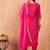Floral yoke design regular thread work kurta with trousers & dupatta
