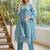 Ethnic motifs embroidered regular thread work kurta with trousers & dupatta