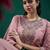 Embroidered regular sequinned straight kurta with trousers & dupatta