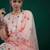Floral embroidered regular thread work kurta with trousers & dupatta