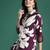 Floral printed kurta with salwar with sequinned detail