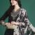 Ethnic motifs embroidered thread work kurta with salwar & with dupatta