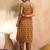 Floral printed pure cotton straight  kurta with trousers
