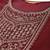 Ethnic motifs yoke design sequinned kurta with trousers & dupatta