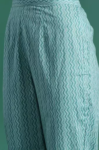 Women printed regular pure cotton kurta with trousers & with dupatta