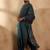 Ethnic motifs printed regular pure cotton straight kurta with trousers & dupatta