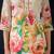 Floral printed beads and stones linen straight kurta with trousers & dupatta