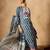 Ethnic motifs printed thread work pure cotton straight kurta & trousers & dupatta