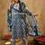 Ethnic motifs printed thread work pure cotton straight kurta & trousers & dupatta