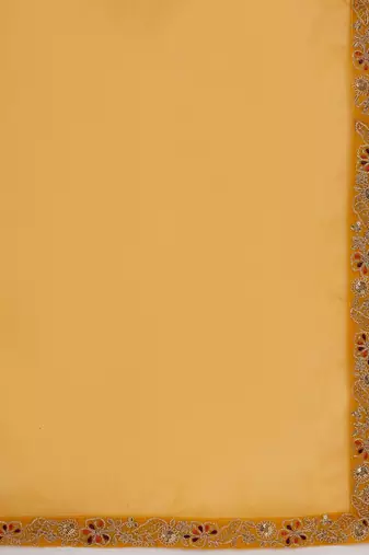 Floral embroidered empire liva a-line kurta with palazzo & dupatta