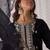 Ethnic motifs embroidered v-neck thread work kurta with trousers & dupatta