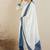 Ethnic motifs embroidered thread work pure cotton kurta with trousers & dupatta