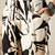 Floral printed regular sequinned kurta with trousers