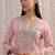 Pink ethnic motifs embroidered gotta patti kurta with trousers & dupatta