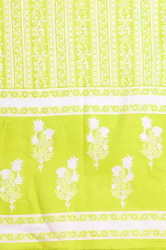 Floral printed thread work pure cotton kurta with trousers & dupatta