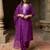 Ethnic motifs yoke design thread work kurta with trousers & dupatta