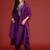 Ethnic motifs yoke design thread work kurta with trousers & dupatta
