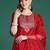 Ethnic motifs embroidered regular sequinned liva kurta with trousers & dupatta