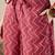 Floral printed v-neck sequinned a-line kurta with salwar
