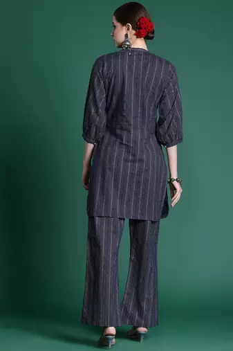 Printed regular pure cotton kurta with palazzos