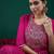 Ethnic motifs printed sweetheart neck georgette sequins straight kurtas