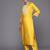 Floral yoke design regular sequinned liva kurta with trousers & dupatta