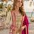 Pink embroidered silk fully stitched plazo suit