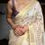 Floral embroidered tissue handloom kasavu saree