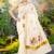 Floral embroidered zari pure cotton kasavu saree