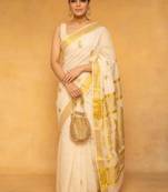 Kasavu jacquard pure cotton sarees