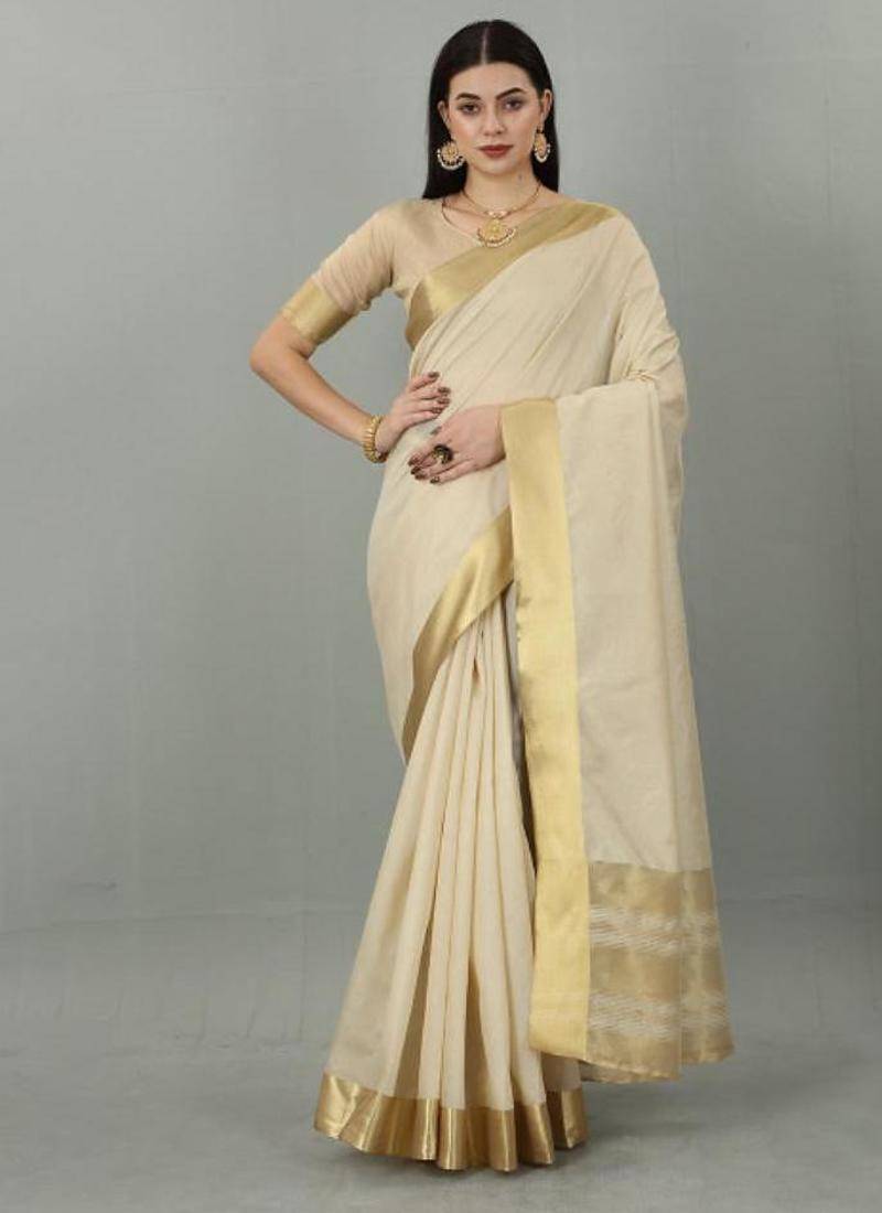 Zari kasavu saree