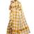 Checked woven design zari pure cotton ready to wear kasavu saree